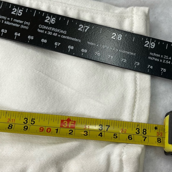Athleta Jeans Size 6 White Denim Sculptek Skinny Cotton Stretch Blend High Rise - Picture 8 of 14